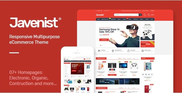 JAVENIST – MULTIPURPOSE ECOMMERCE WORDPRESS THEME